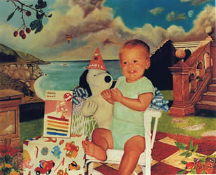 My first Birthday | Oil on canvas - 18 x 24 inch