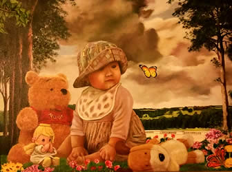 Portrait of Giulianna | Oil on canvas - 18 x 24 inch