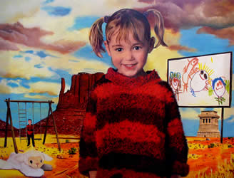 Portrait of Inge | Oil on canvas - 18 x 24 inch